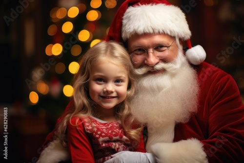 Cute and ruddy Santa Claus ...