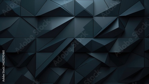 Low Poly Futuristic Space: Abstract Polygonal Background