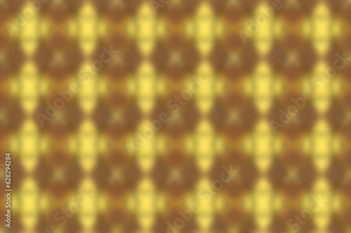 Abstract Golden Symmetry. Blurred abstract pattern with golden hues and symmetrical designs, perfect for backgrounds, textiles, and creative projects.