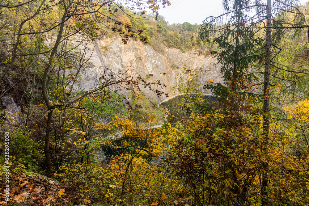 Mala Amerika quarry in Cesky kras landscape park, Czech Republic Mala Amerika quarry in Cesky kras landscape park, Czech Republic