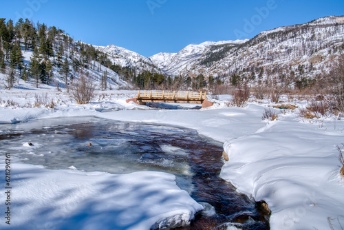 Winter in Moraine Park in Rocky Mountain National Park, Colorado