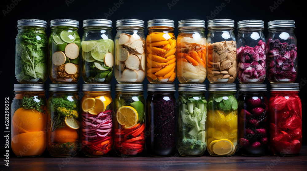 color photo of food waste reduction technology, sustainable consumption, innovative preservation, zero-waste initiatives, resource conservation made with AI generative technology color photo of food waste reduction technology, sustainable consumption, innovative preservation, zero-waste initiatives, resource conservation made with AI generative technology
