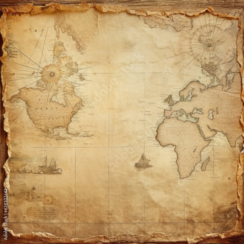 Antique Map on Parchment