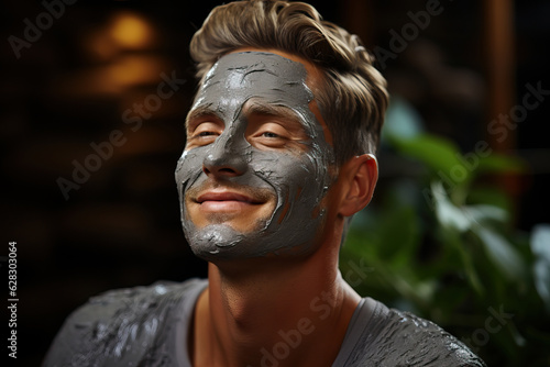 A man wearing a facial mask for protection