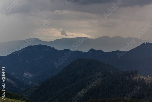 Skyline of mountains in Slovakia