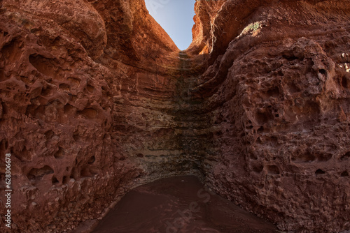 Below a waterfall in the North Fork of the Lower Soap Creek Canyon in Marble Canyon Arizona. photo