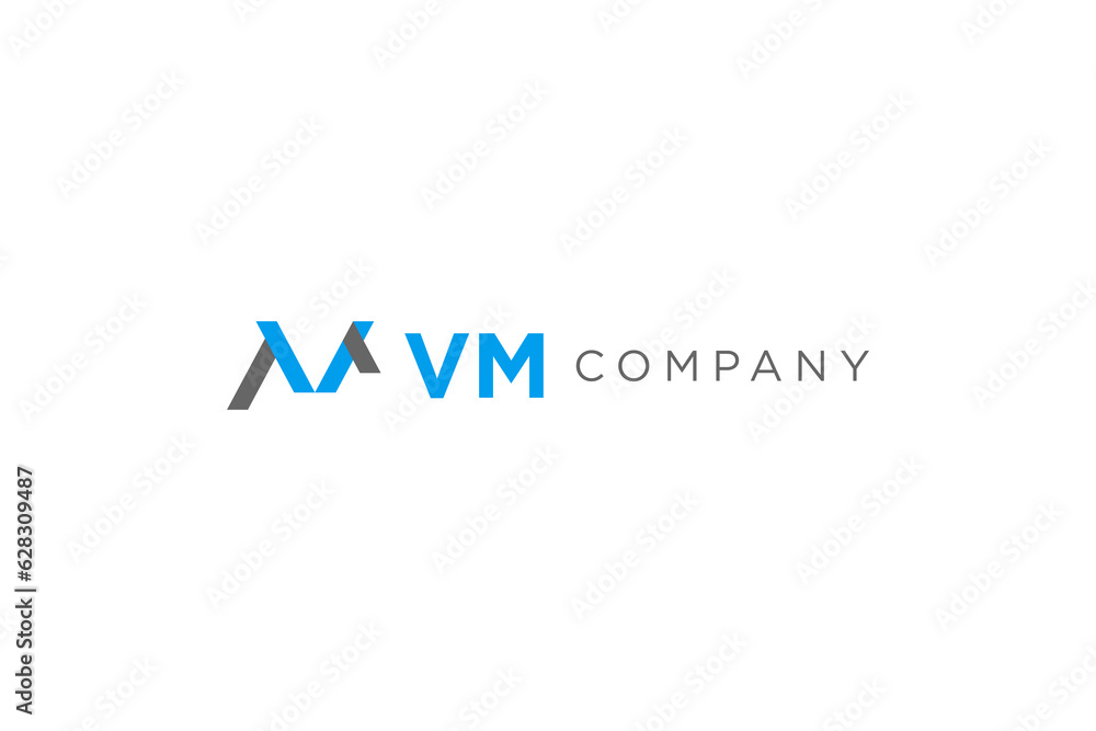 V M initial letter logo design icon symbol business financial consulting V M initial letter logo design icon symbol business financial consulting