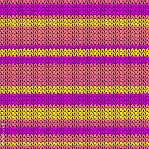 Bright horizontal stripes knitted texture