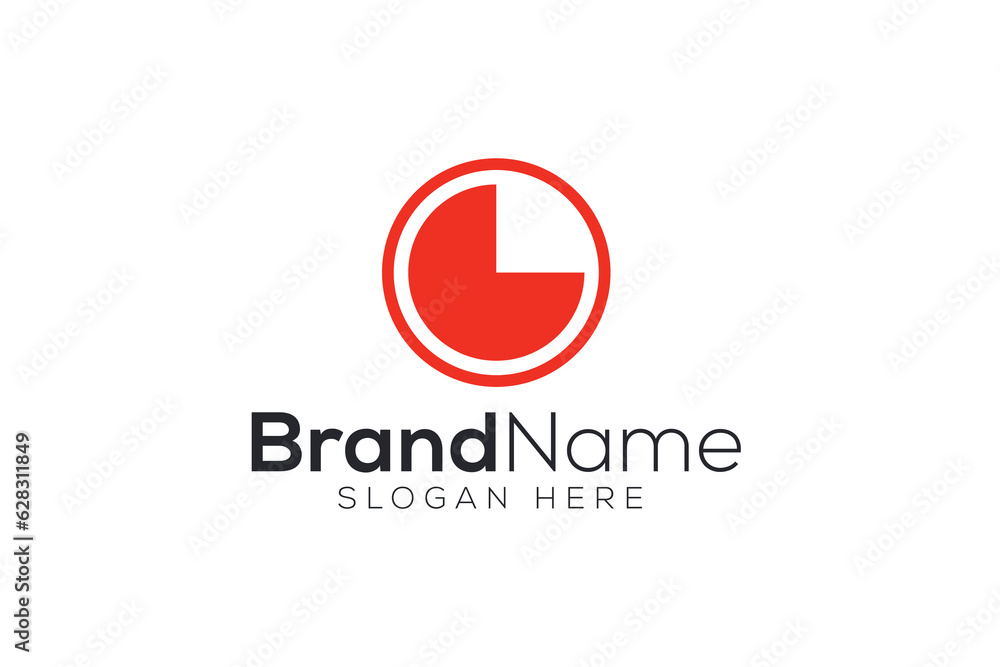 Trendy and Professional clock logo design vector template Trendy and Professional clock logo design vector template