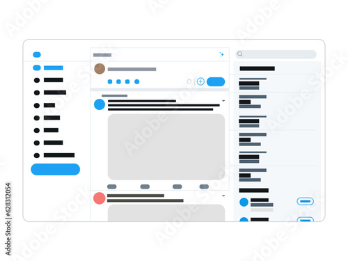 App social media technology modern digital network connection homepage picture news feed online user interface screen