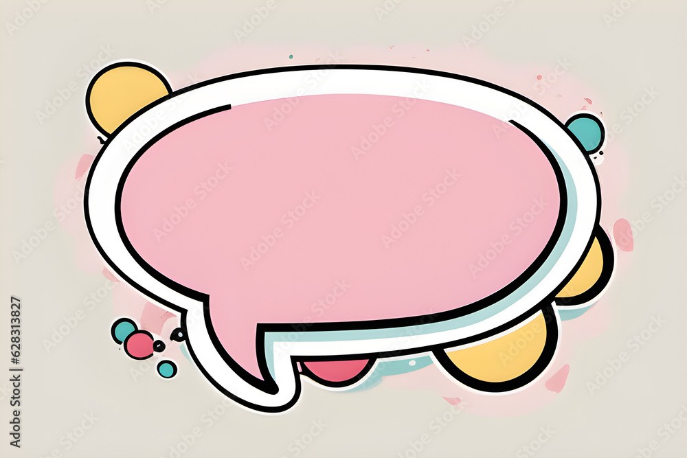 pretty speech bubble.
Generative AI pretty speech bubble.
Generative AI