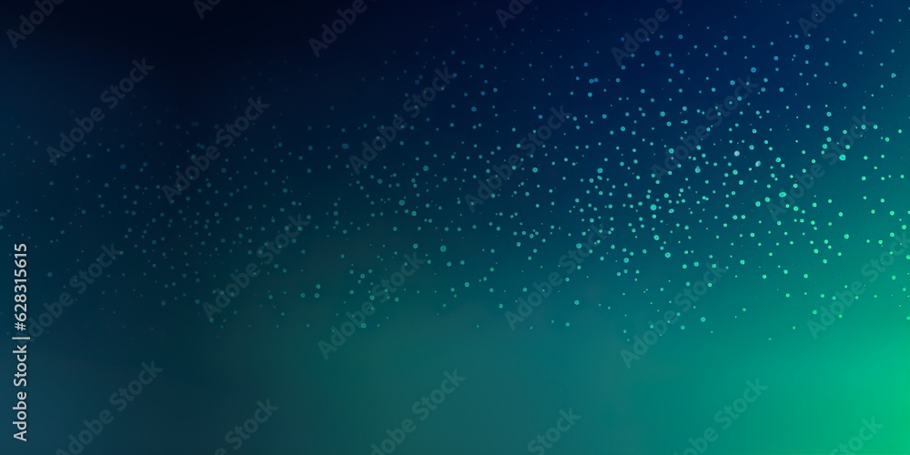 Dark green blue halftone pattern background, abstract color gradient banner design | Generative AI