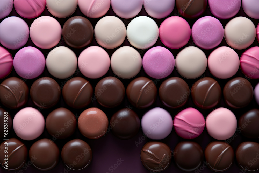 Colourful chocolate candies Colourful chocolate candies