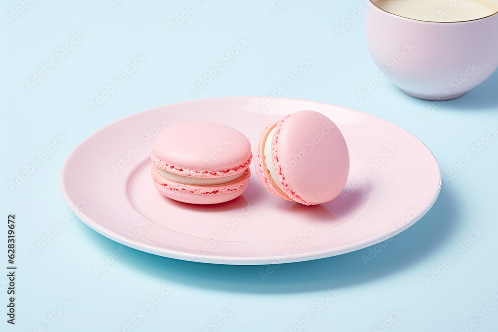 Colourful dessert on a clean background Colourful dessert on a clean background