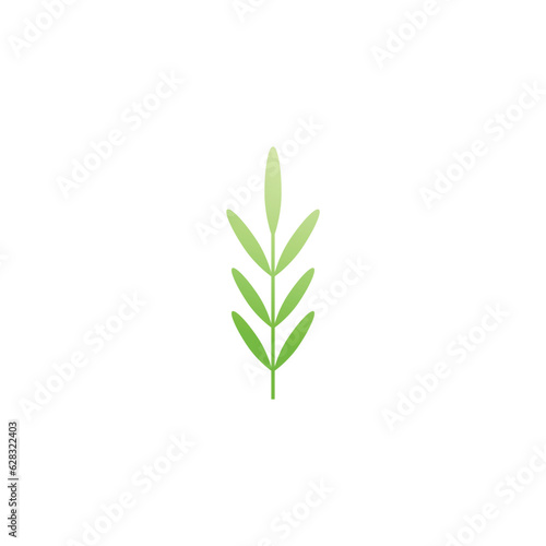 Rosemary logo vector illustration template business element and symbol design