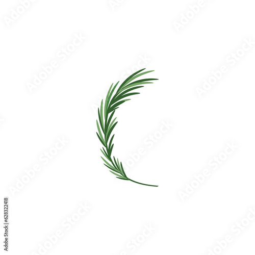 Rosemary  logo vector illustration template business element and symbol design