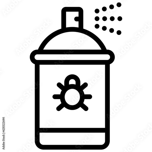 spray icon illustration design with outline