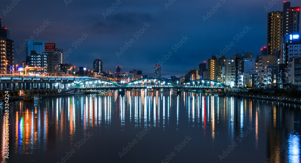 夜の蔵前橋