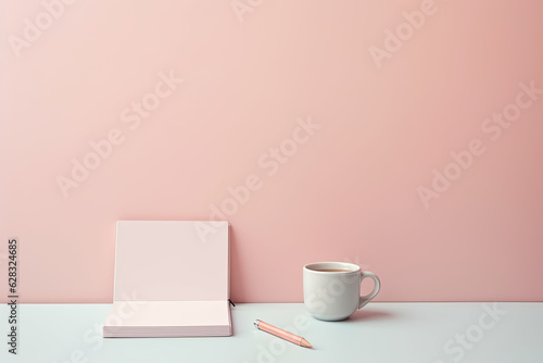 Colourful paper notebooks, simple and clean design