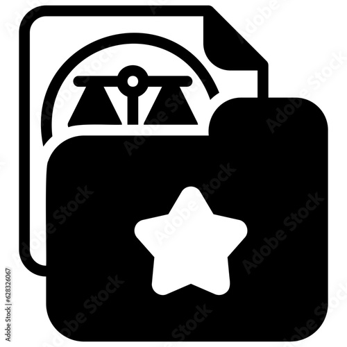  Document black style icon