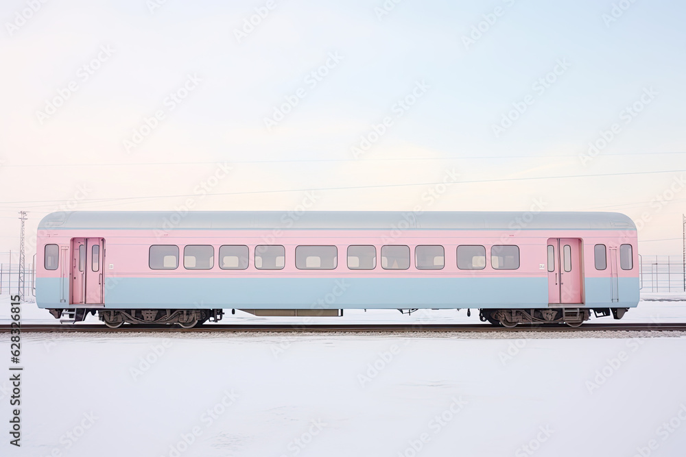 Colorful train on a clean background