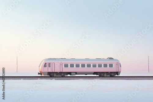 Colorful train on a clean background