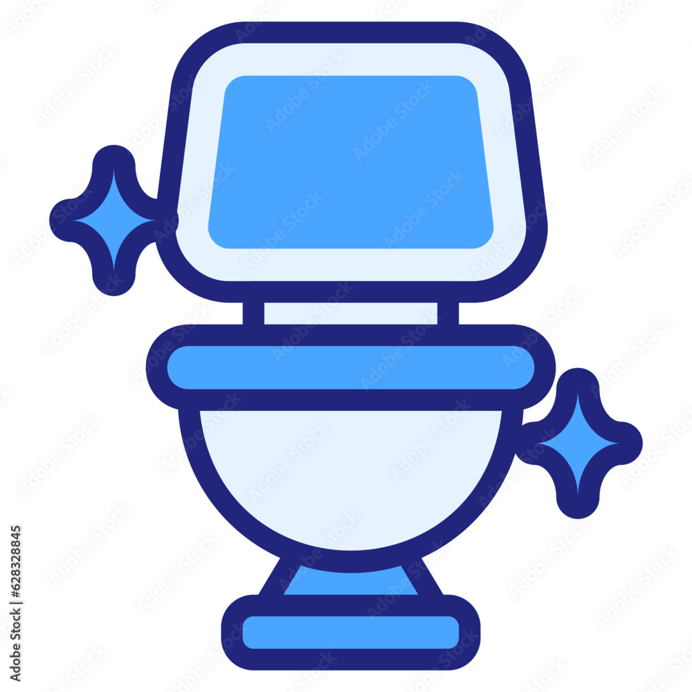  Toilet blue style icon