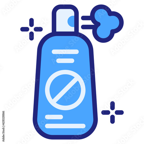  Insect repellent blue style icon