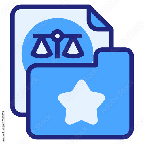  Document blue style icon