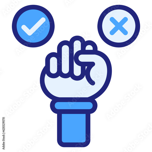  Debate blue style icon