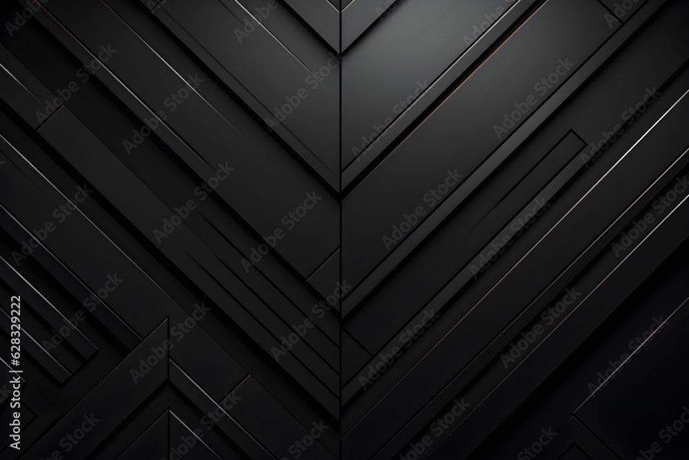 abstract 3D black geometric and elegant modern background, AI generate abstract 3D black geometric and elegant modern background, AI generate