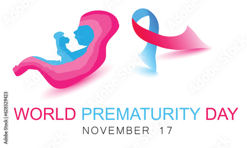 World Prematurity Day. background, banner, card, poster, template. Vector illustration.