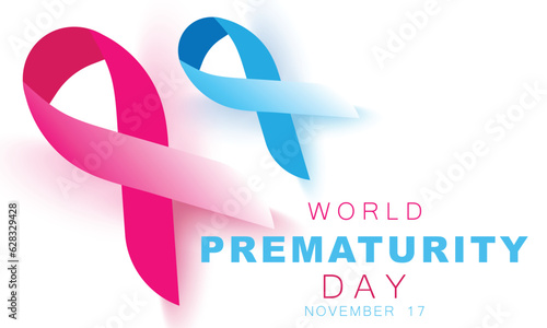 World Prematurity Day. background, banner, card, poster, template. Vector illustration.