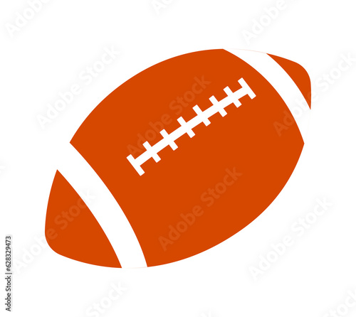 This is an illustration of a ball used in 'rugby', a type of England's representative sport. A rugby ball is an elongated oval ball.