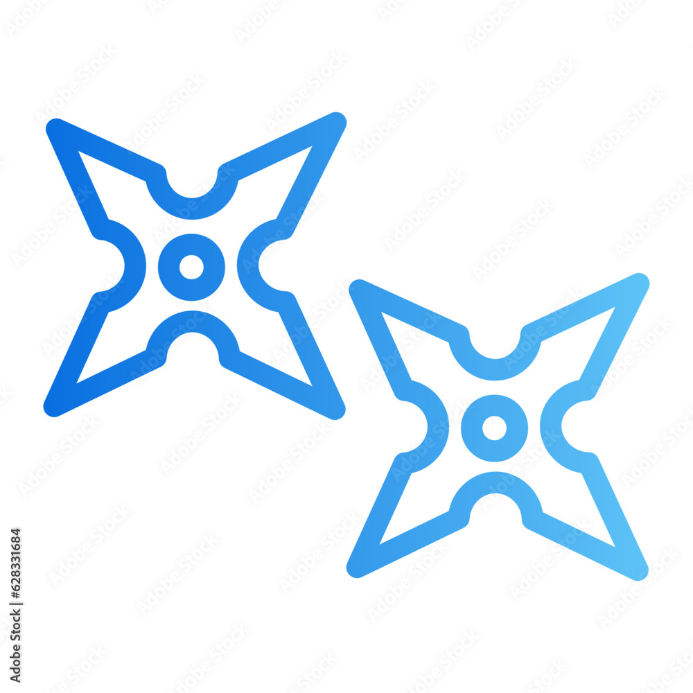 shuriken gradient icon shuriken gradient icon