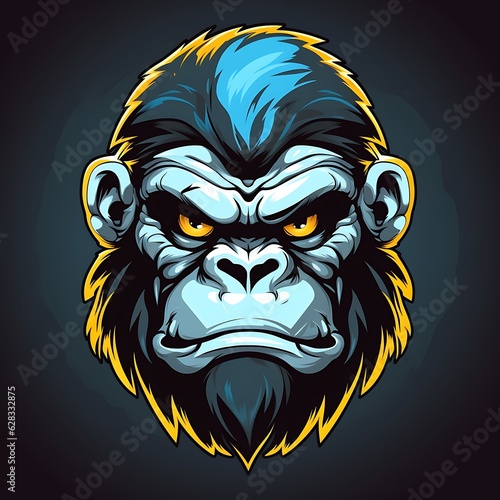 Esport vector logo gorilla, gorilla icon, gorilla head, vector