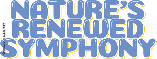 Celebrate the renewed symphony of nature with this artistic autumn lettering vector design