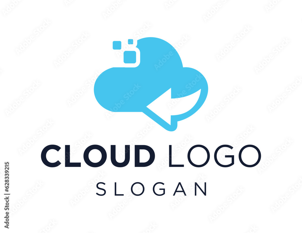 Logo about Cloud on white background. created using the CorelDraw application.