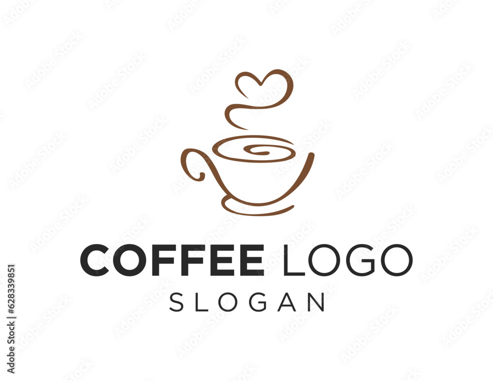 Logo about Coffee on white background. created using the CorelDraw application. Logo about Coffee on white background. created using the CorelDraw application.