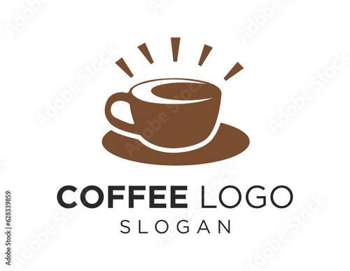 Logo about Coffee on white background. created using the CorelDraw application.