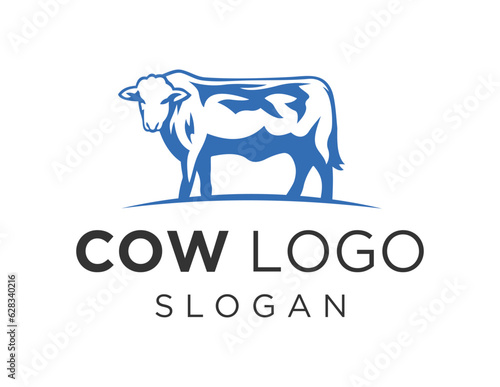 Logo about Cow on white background. created using the CorelDraw application.