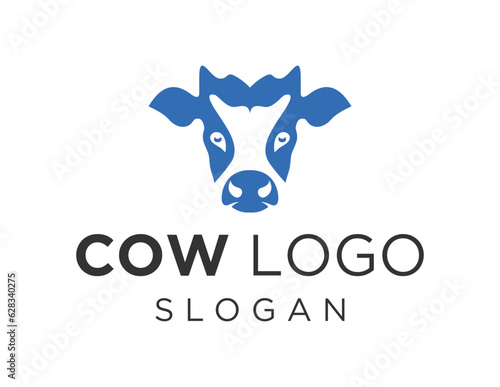 Logo about Cow on white background. created using the CorelDraw application.