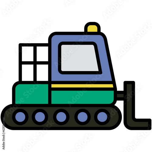 Bilde på lerret Snowcat Icon