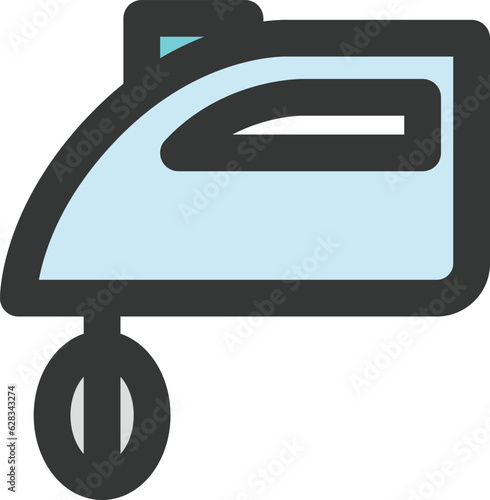 日用品のカラー単品アイコン　泡立て機