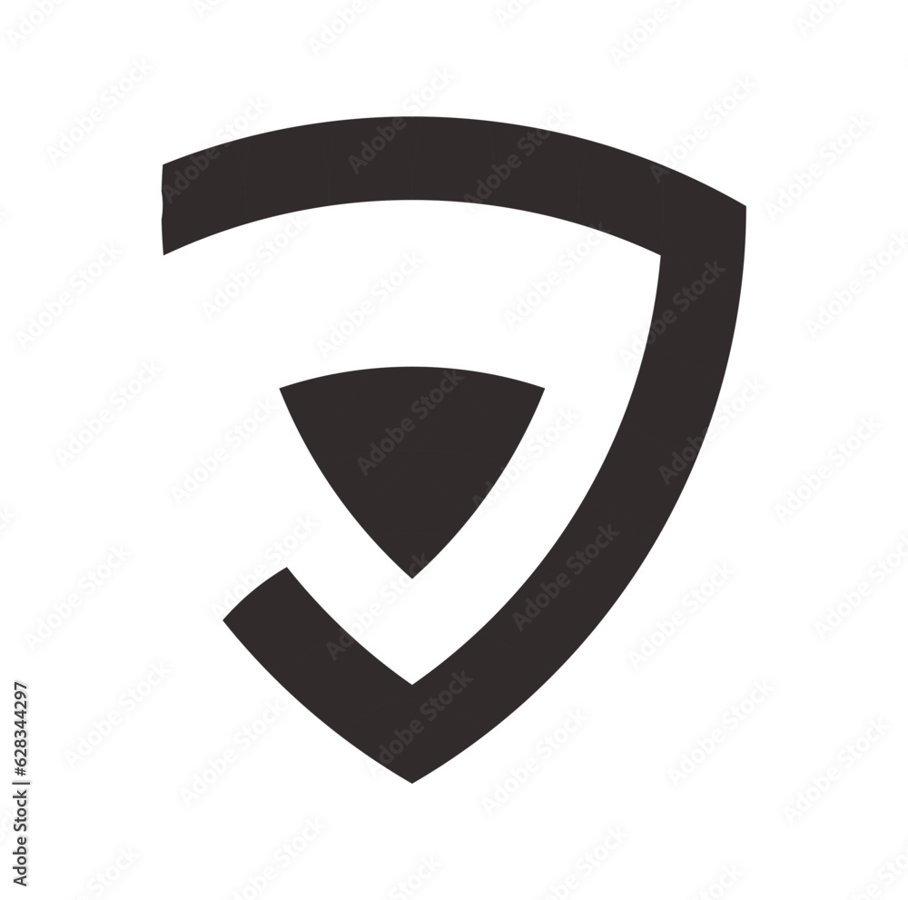 abstract modern shield shaped monogram logo for brand abstract modern shield shaped monogram logo for brand