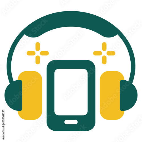  audio guide duotone style icon