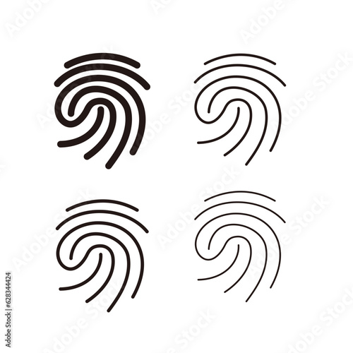指紋認証アイコンセット