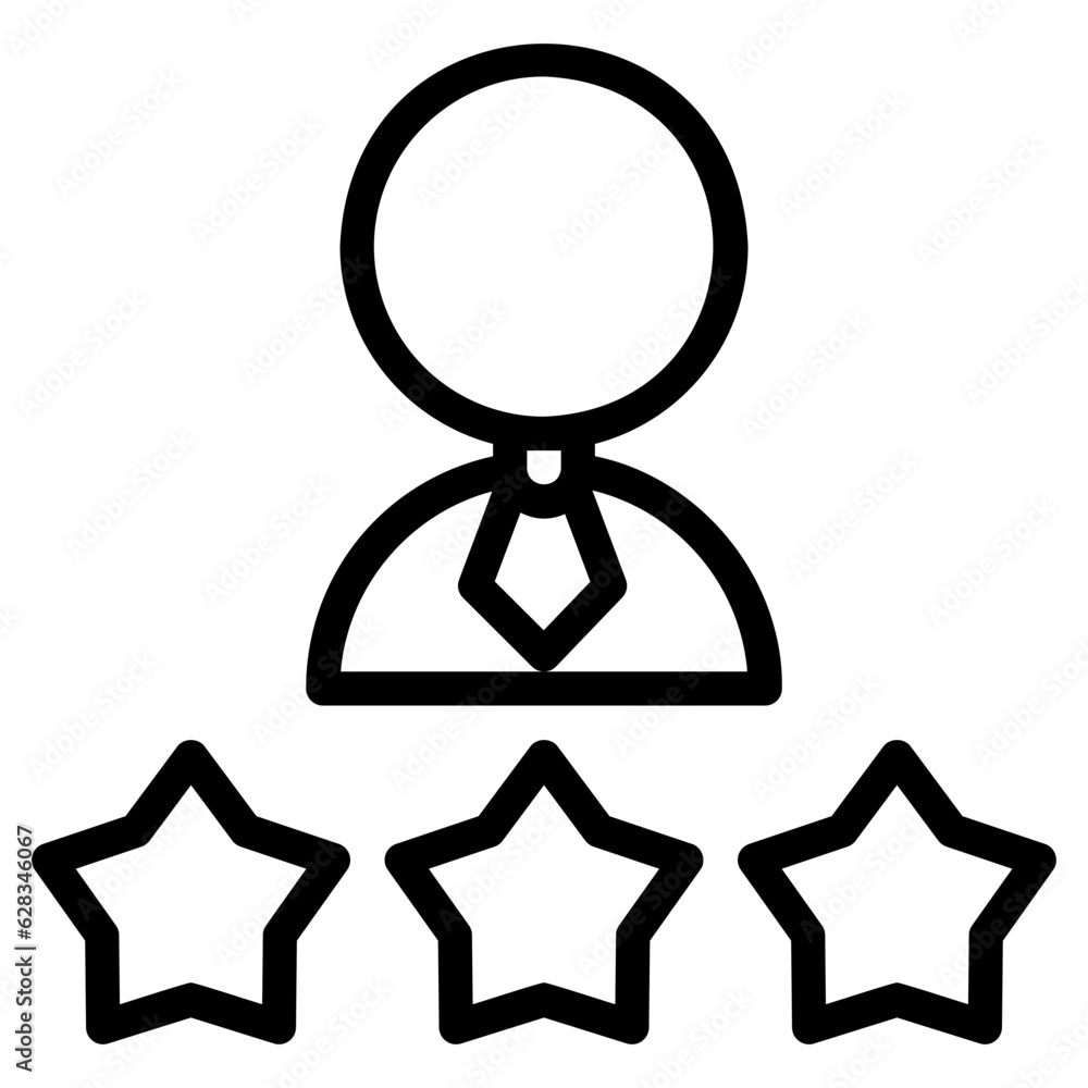  Rating outline style icon