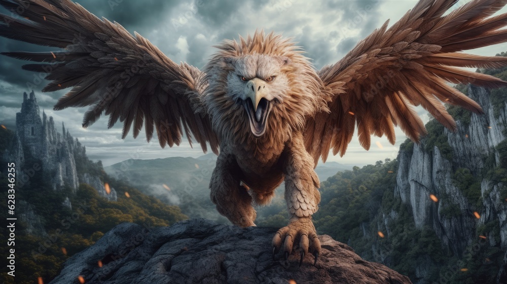 Fototapeta premium bald eagle in flight