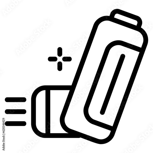  Inhaler outline style icon